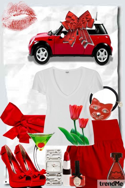 Oh darling!!! How did you know red is my favourite color?- Модное сочетание