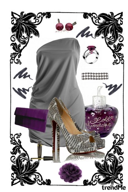 purple night- combinação de moda