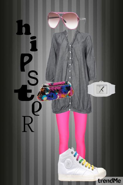 Hipster Girl- combinação de moda