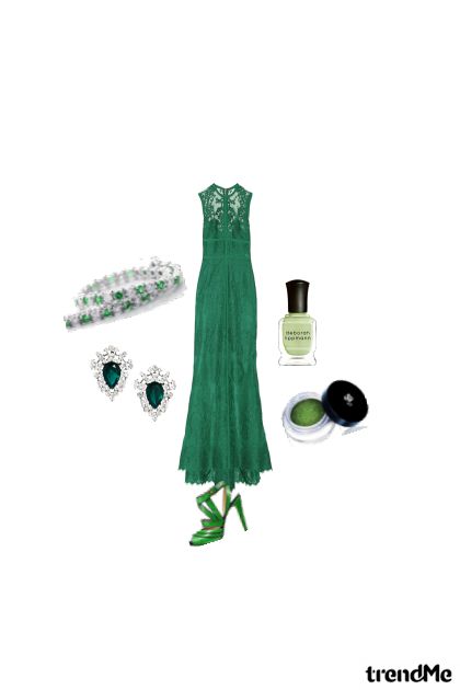Green Dress- Fashion set