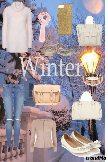 New York winter- combinação de moda