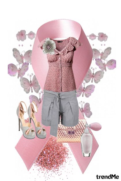 Pink ribbon- Combinaciónde moda