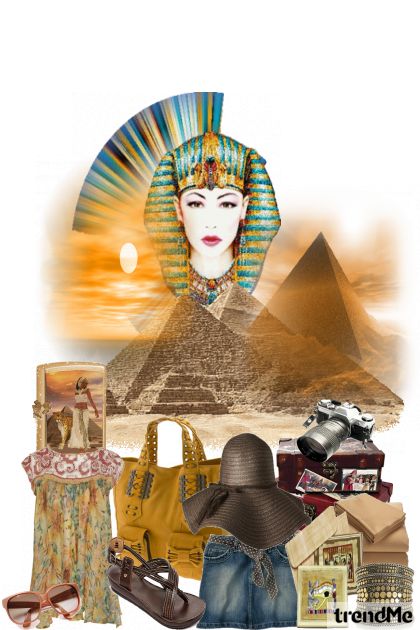 tourist in Egypt- Combinazione di moda