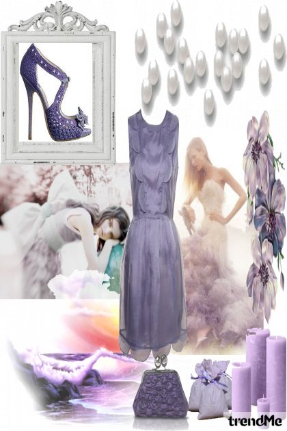 haljinica boje lila- Modna kombinacija