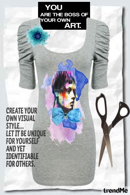 Create your own t-shirt- Combinazione di moda