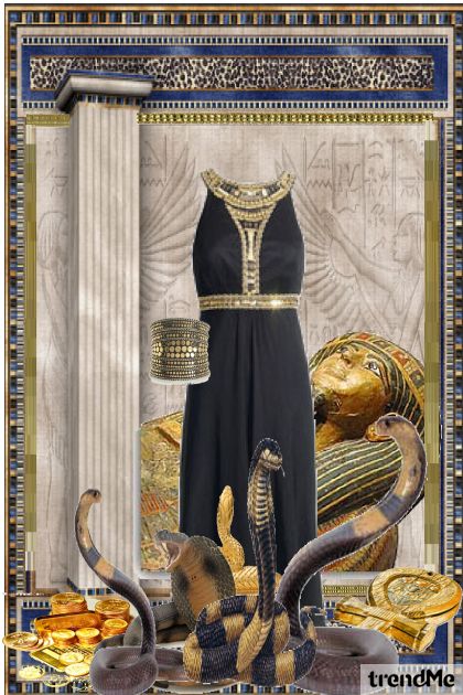 שחור מלכת הנחשים- combinação de moda
