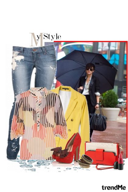 Look2(kiša u gradu)- combinação de moda