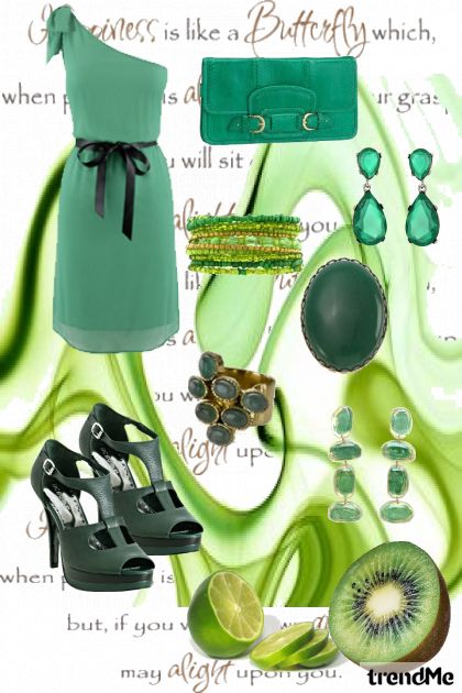Green- combinação de moda