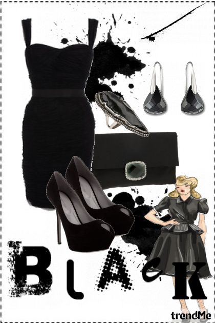 Liitle black dress- combinação de moda
