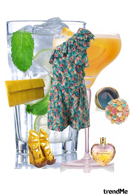 simple outfit for summer cocktail party- combinação de moda