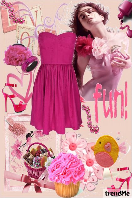 pink lady :)- combinação de moda