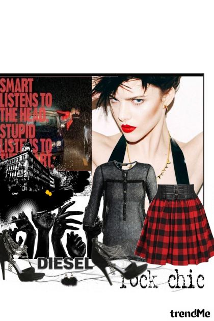 Diesel rock chick- Fashion set