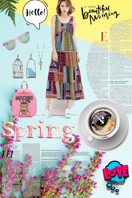  Spring coffe time - Fashion set