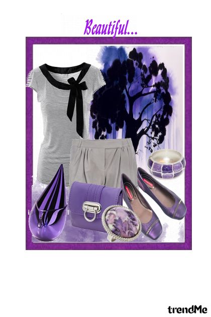 purple world- Fashion set