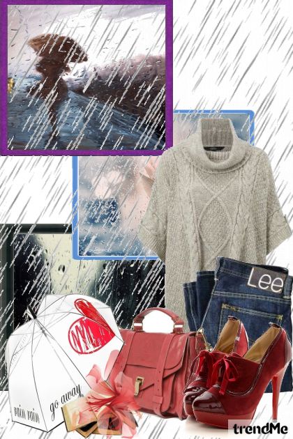 ...rain, rain go away...- combinação de moda
