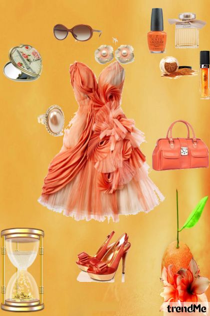 Orange world- Combinazione di moda