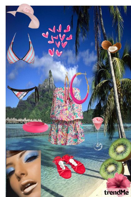 tropic beach- Fashion set
