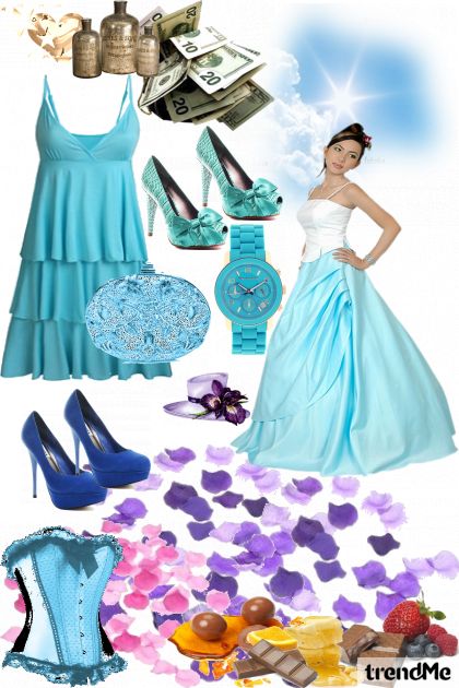 blue   skay- Fashion set