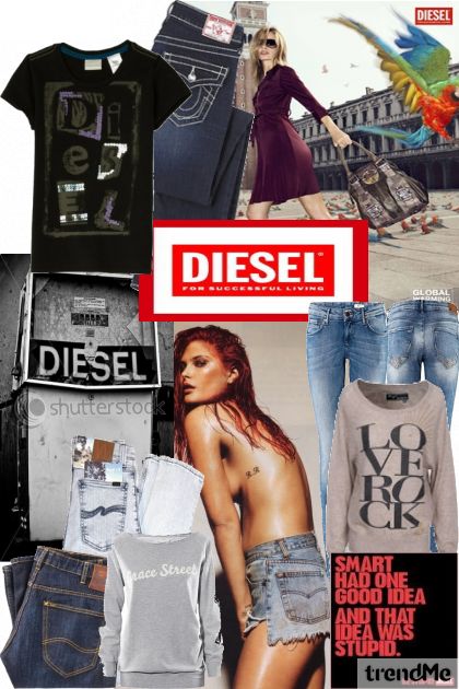 diesel and me- combinação de moda