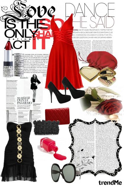 black-red combination- Модное сочетание