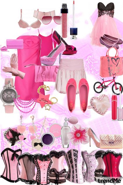 roza  ruža- Fashion set