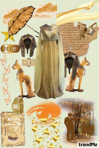 zlatni    egipt- Combinazione di moda
