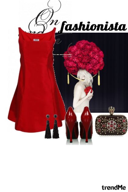 red fashionista- Combinazione di moda