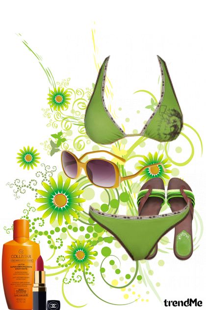 summer in green- Fashion set