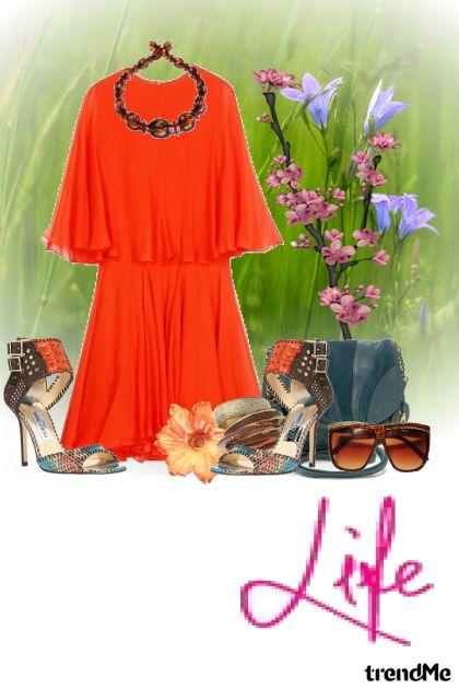 proljece u narancastom- Combinazione di moda