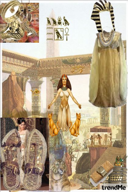 Gold Egipat- Modekombination