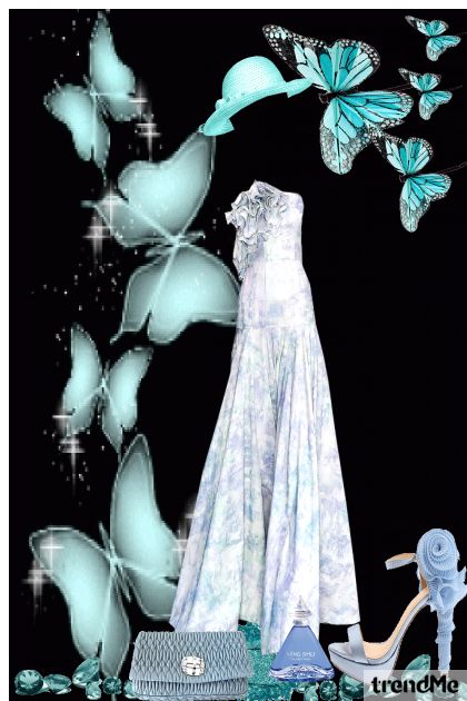 blue butterfly- Модное сочетание