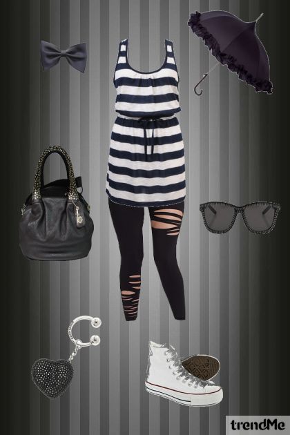crno-bijela- Combinaciónde moda