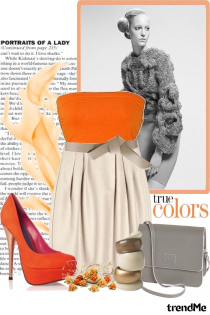 She´s a lady in orange- Combinazione di moda