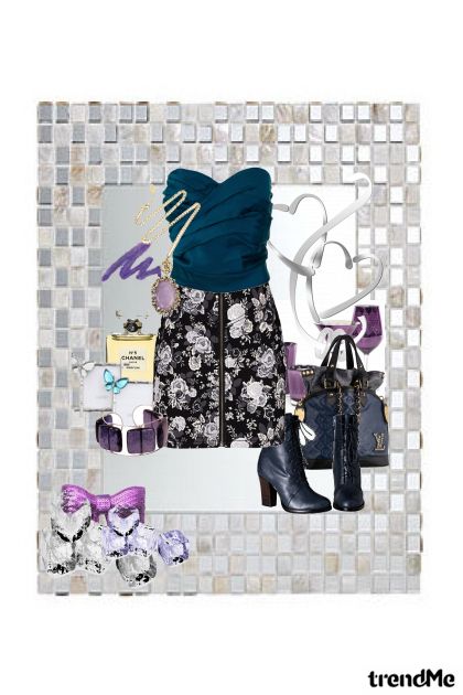 Blue & violet- Combinaciónde moda