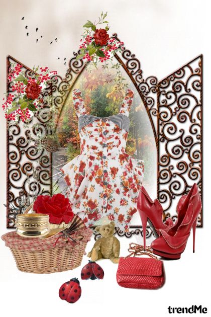 paradise red roses- Fashion set