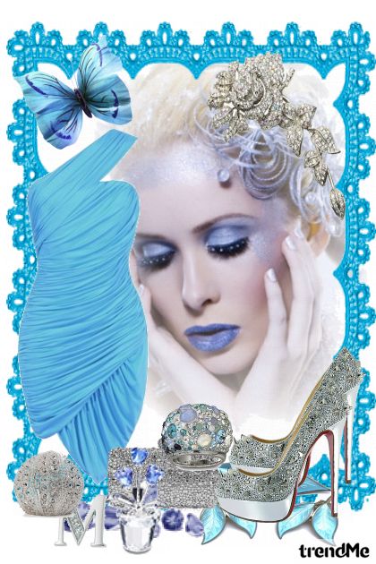 lady blue- Combinaciónde moda