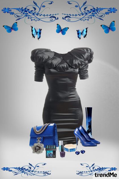 Feeling blue tonight- Модное сочетание