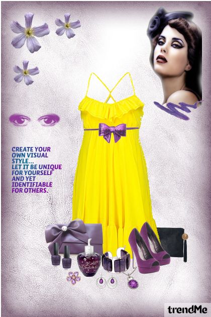 Purple rain- Combinazione di moda