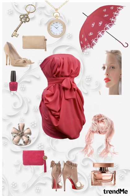 Lei Lou lady in red- Combinazione di moda