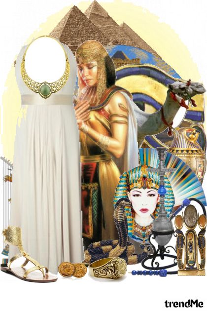 power and beauty of an ancient egypt- Combinazione di moda