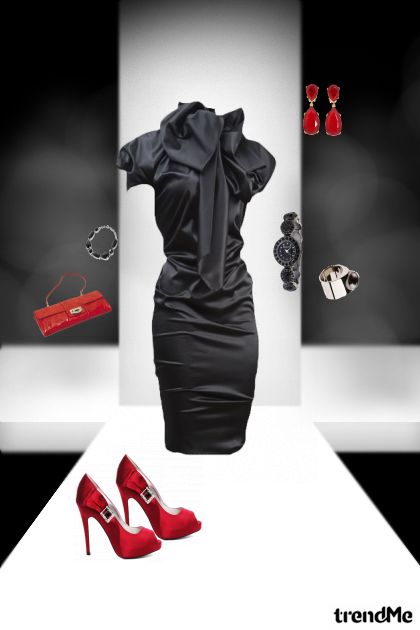 black and red- Combinazione di moda