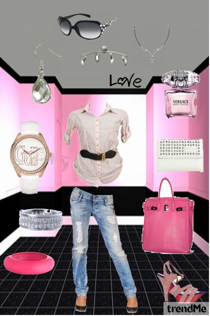 pink- combinação de moda