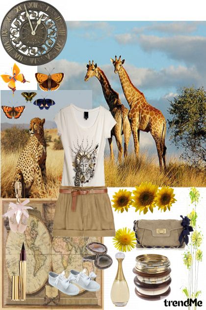 safari- Combinazione di moda