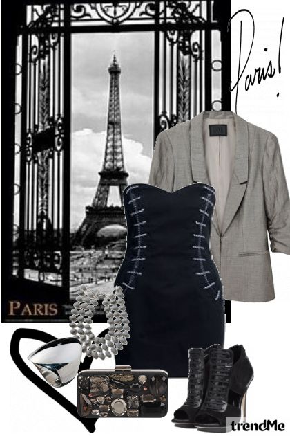 Meet me in Paris- combinação de moda