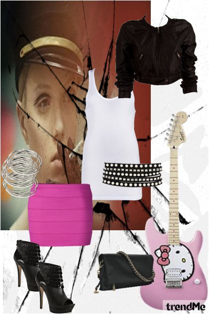 hard rock pink- Combinazione di moda