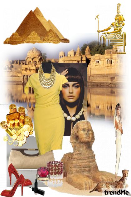 kustosica muzeja u Kairu- combinação de moda