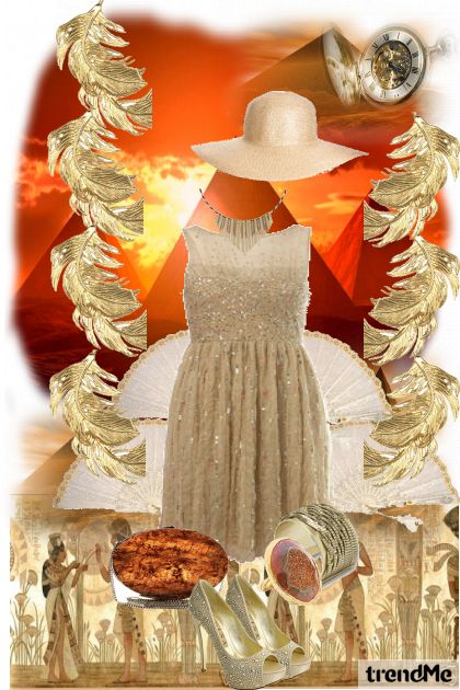 u sjećanje na glamur zlatnog Egipta- Combinaciónde moda