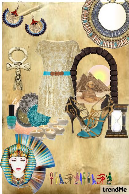 egipatska kraljica :)  - combinação de moda