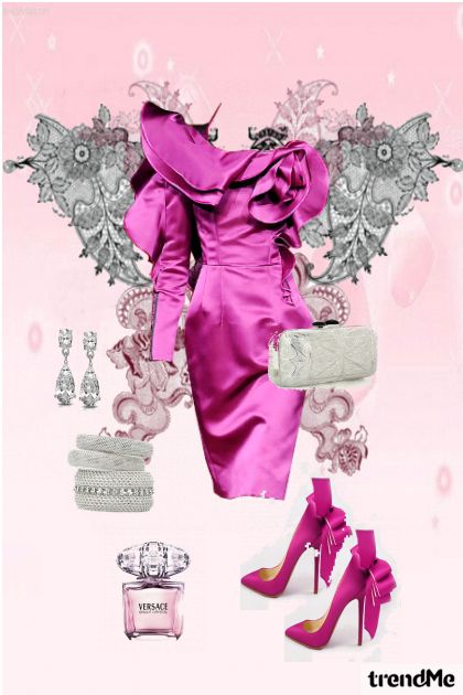 Think Pink!!! Lei Lou- combinação de moda