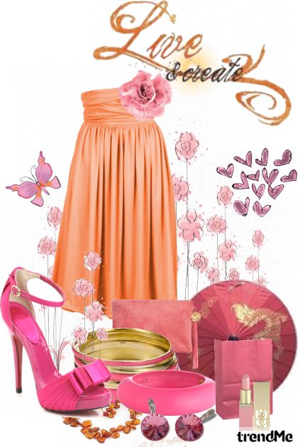 pink orange- Modna kombinacija